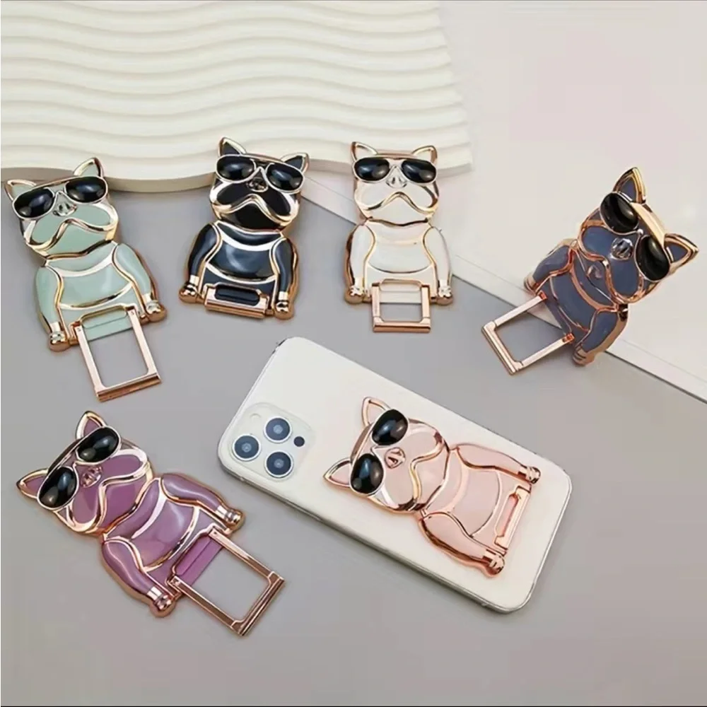 Cute Pooch Phone Kickstand Electroplated